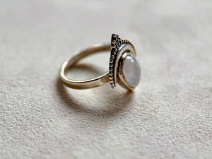Goddess Halo Arc Sterling Ring