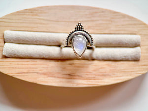 Goddess Halo Arc Sterling Ring