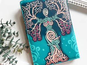 Goddess Tree of Life Journal with Crystal Mini Hearts