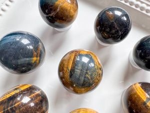 Gold & Blue Tiger Eye Sphere