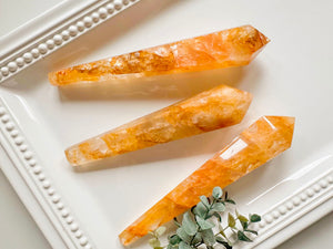 Golden Healer Quartz Cut Base Wand