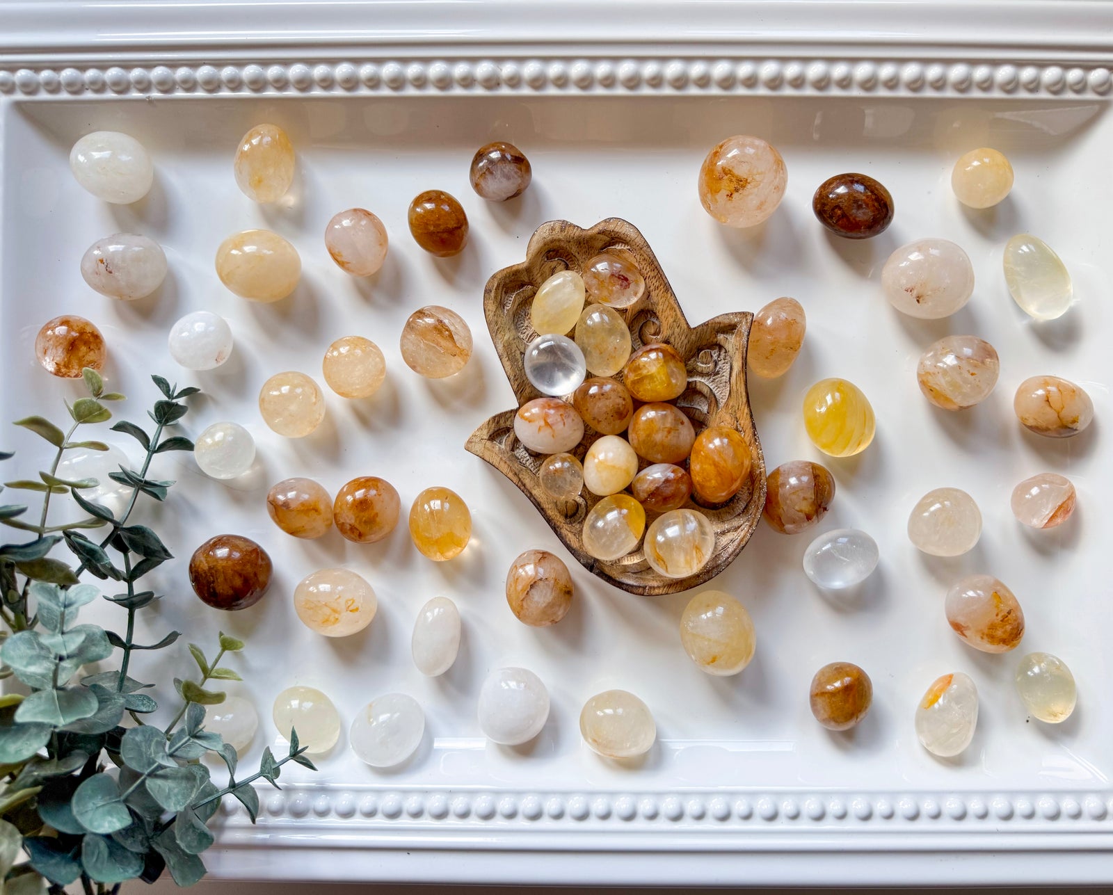 Golden Healer Round Tumbled Stone