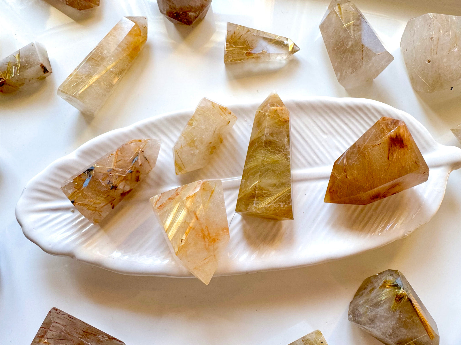 Golden Rutile Quartz Mini Point