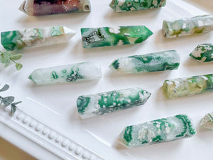 Green-Colored Flower Agate Point