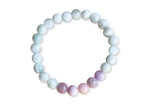 Green Angelite & Kunzite Bracelet || Reiki Infused