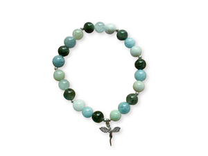 Green Quartz, Morganite & Burmese Jade || Reiki Infused