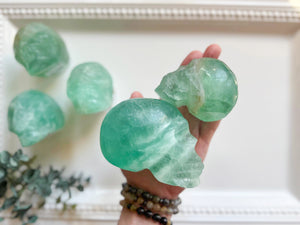 Green Fluorite Skull || Special Buy!