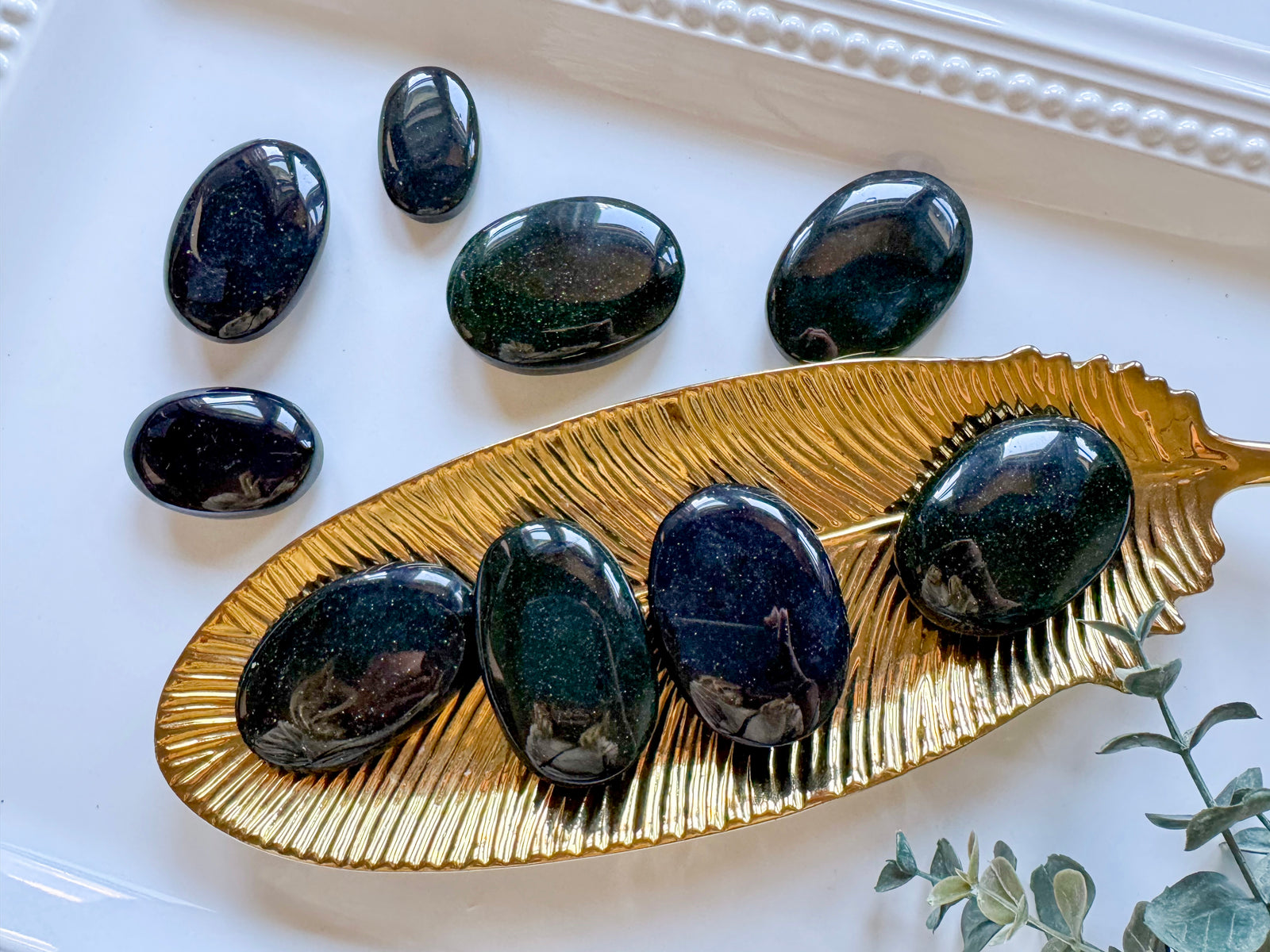 Green Goldstone Palms