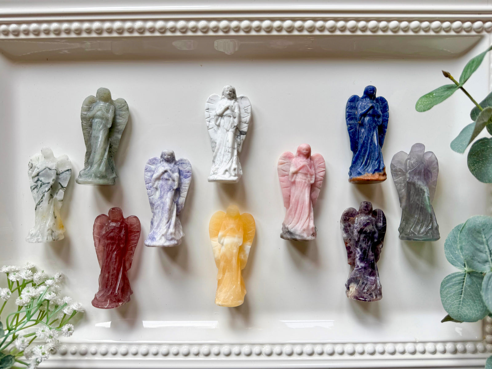 Guardian Angel Crystal Carving || 3"