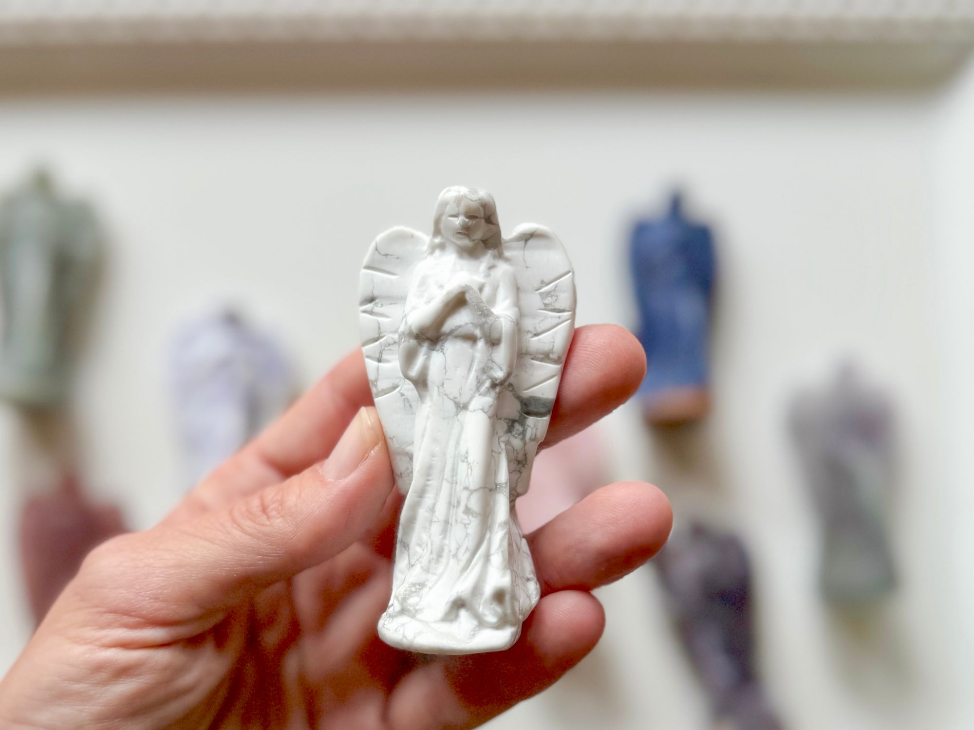 Guardian Angel Crystal Carving || 3"
