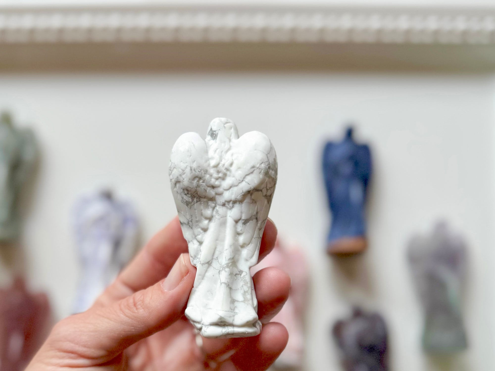 Guardian Angel Crystal Carving || 3"