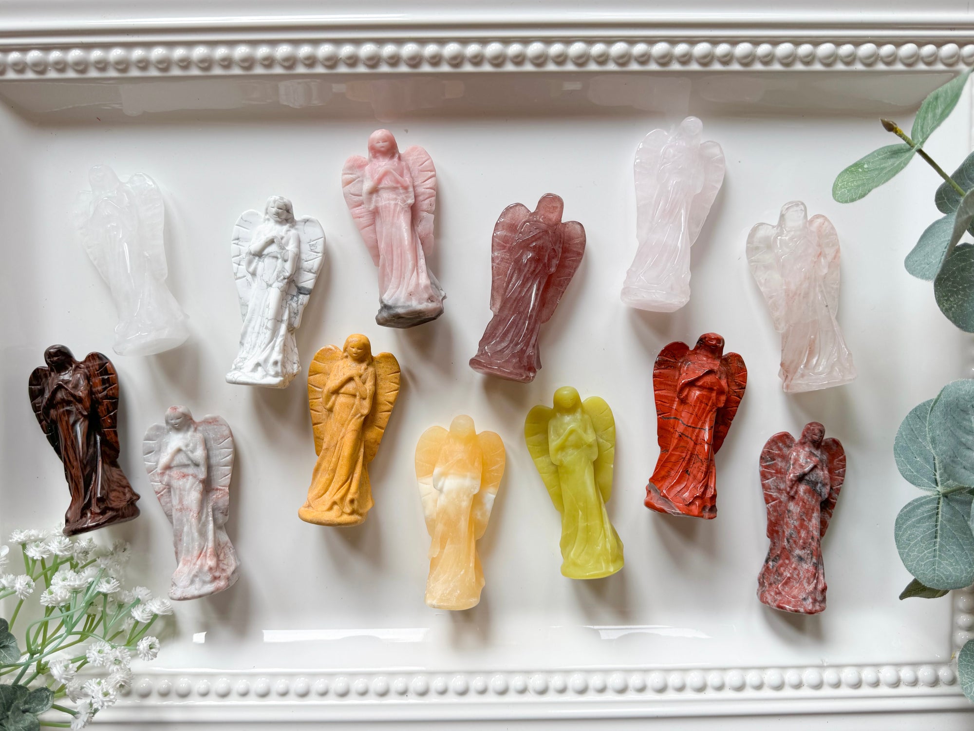 Guardian Angel Crystal Carving || 3"