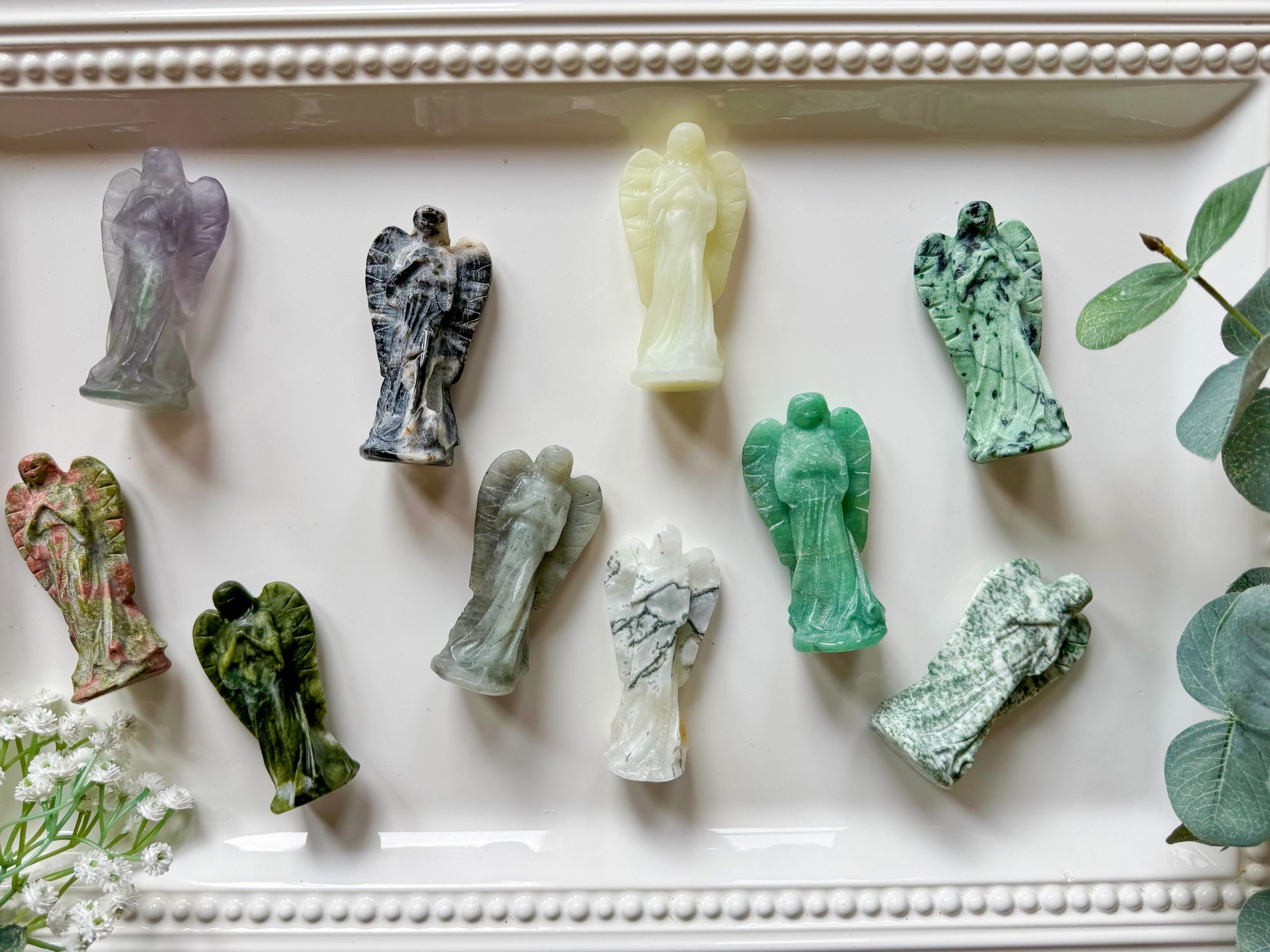 Guardian Angel Crystal Carving || 3"