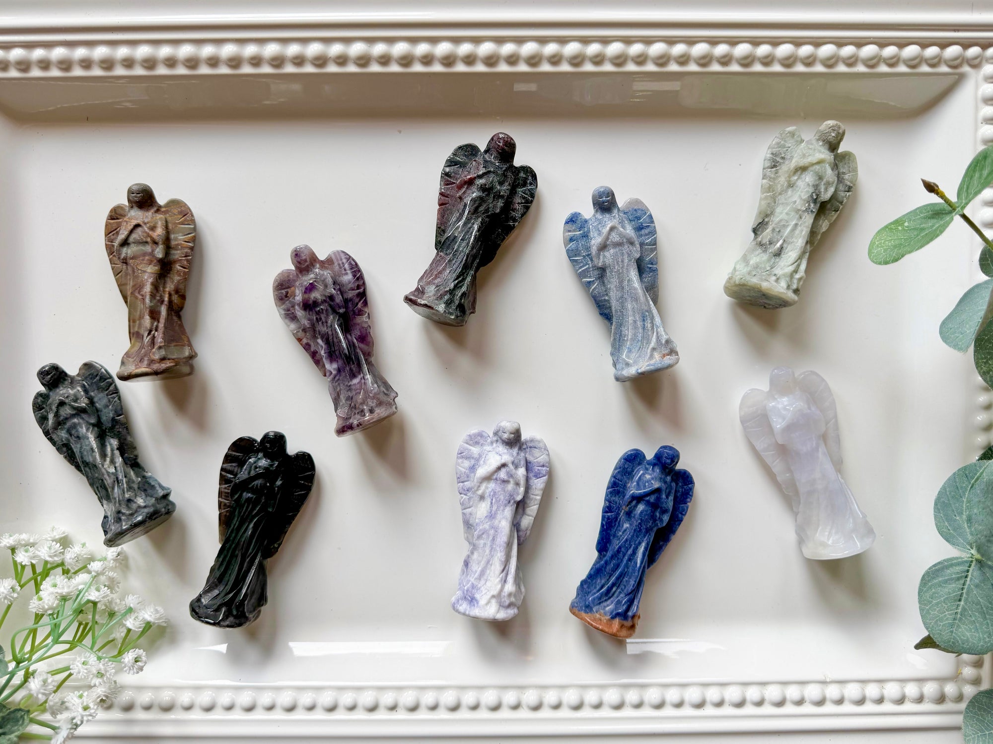 Guardian Angel Crystal Carving || 3"