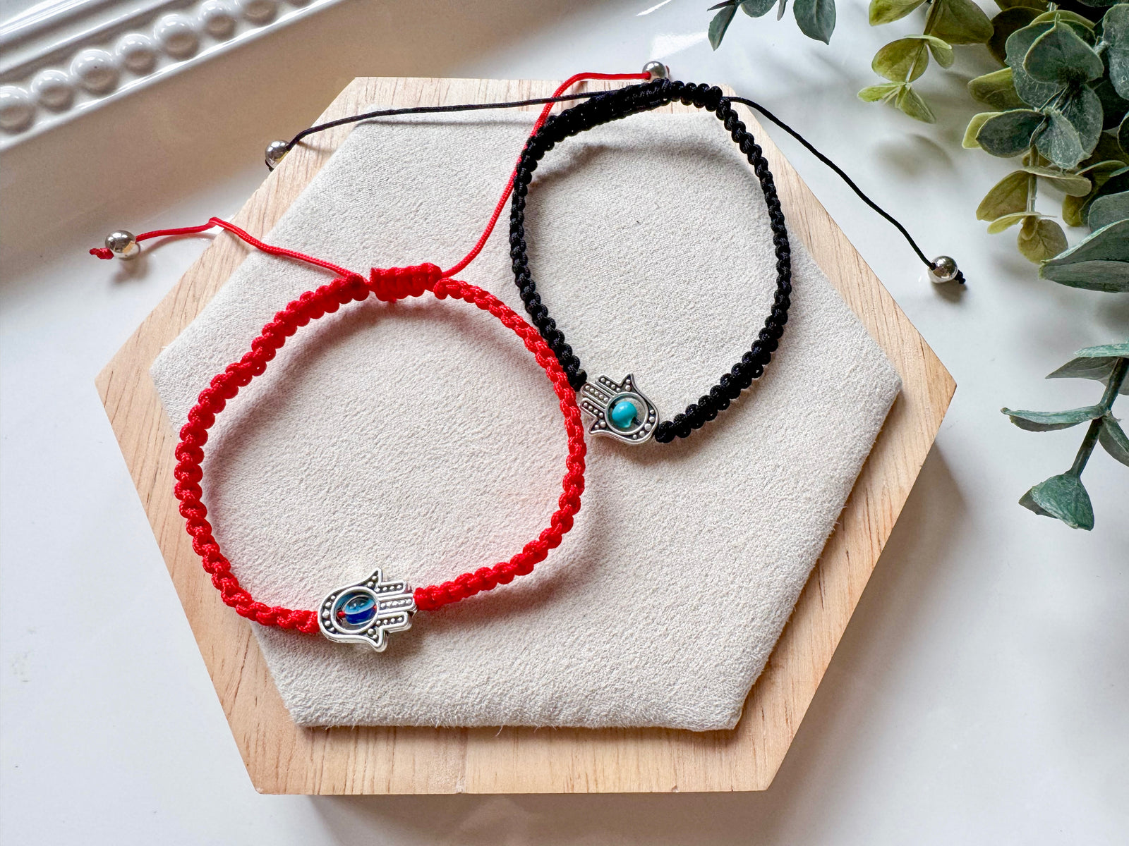 Hamsa Adjustable Cord Bracelet