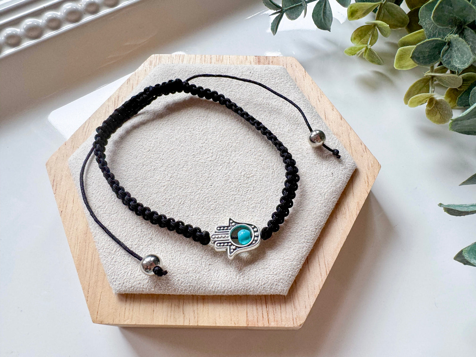 Hamsa Adjustable Cord Bracelet