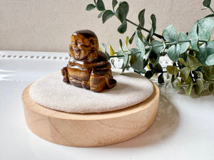Happy Buddha Crystal Carving || 1.5"