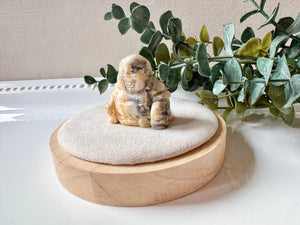 Happy Buddha Crystal Carving || 1.5"