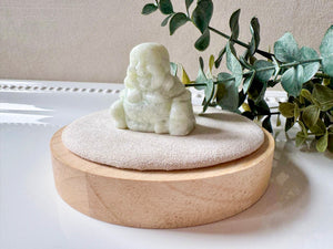 Happy Buddha Crystal Carving || 1.5"