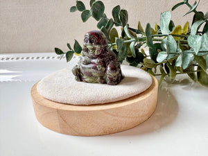 Happy Buddha Crystal Carving || 1.5"