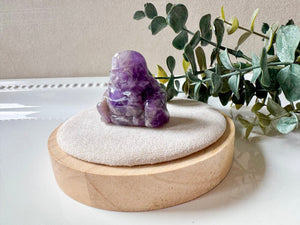 Happy Buddha Crystal Carving || 1.5"