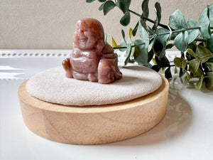Happy Buddha Crystal Carving || 1.5"