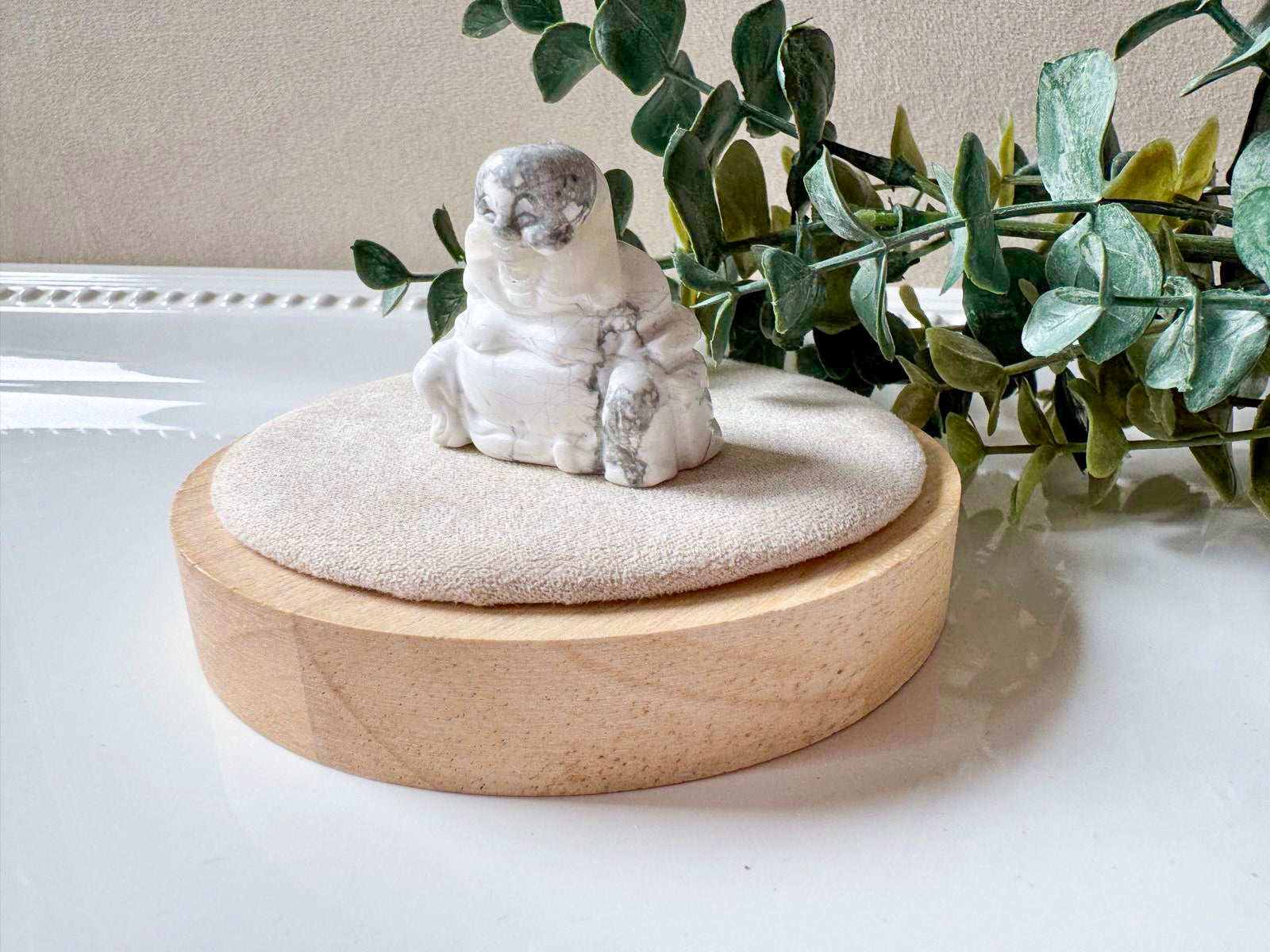 Happy Buddha Crystal Carving || 1.5"