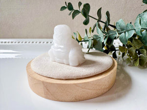 Happy Buddha Crystal Carving || 1.5"