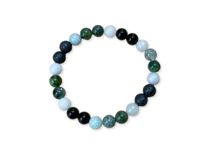 Heart Chakra || Burmese Jade, Nephrite, Green Quartz & Green Fluorite || 8mm & 6mm