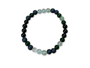 Heart Chakra || Burmese Jade, Nephrite, Green Quartz & Green Fluorite || 8mm & 6mm