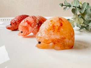 Hedgehog Crystal Carving