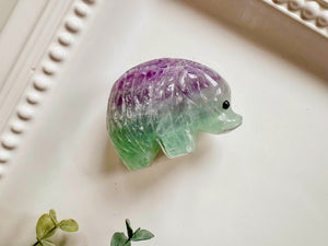 Hedgehog Crystal Carving