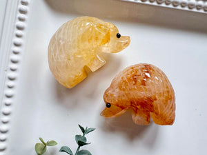 Hedgehog Crystal Carving