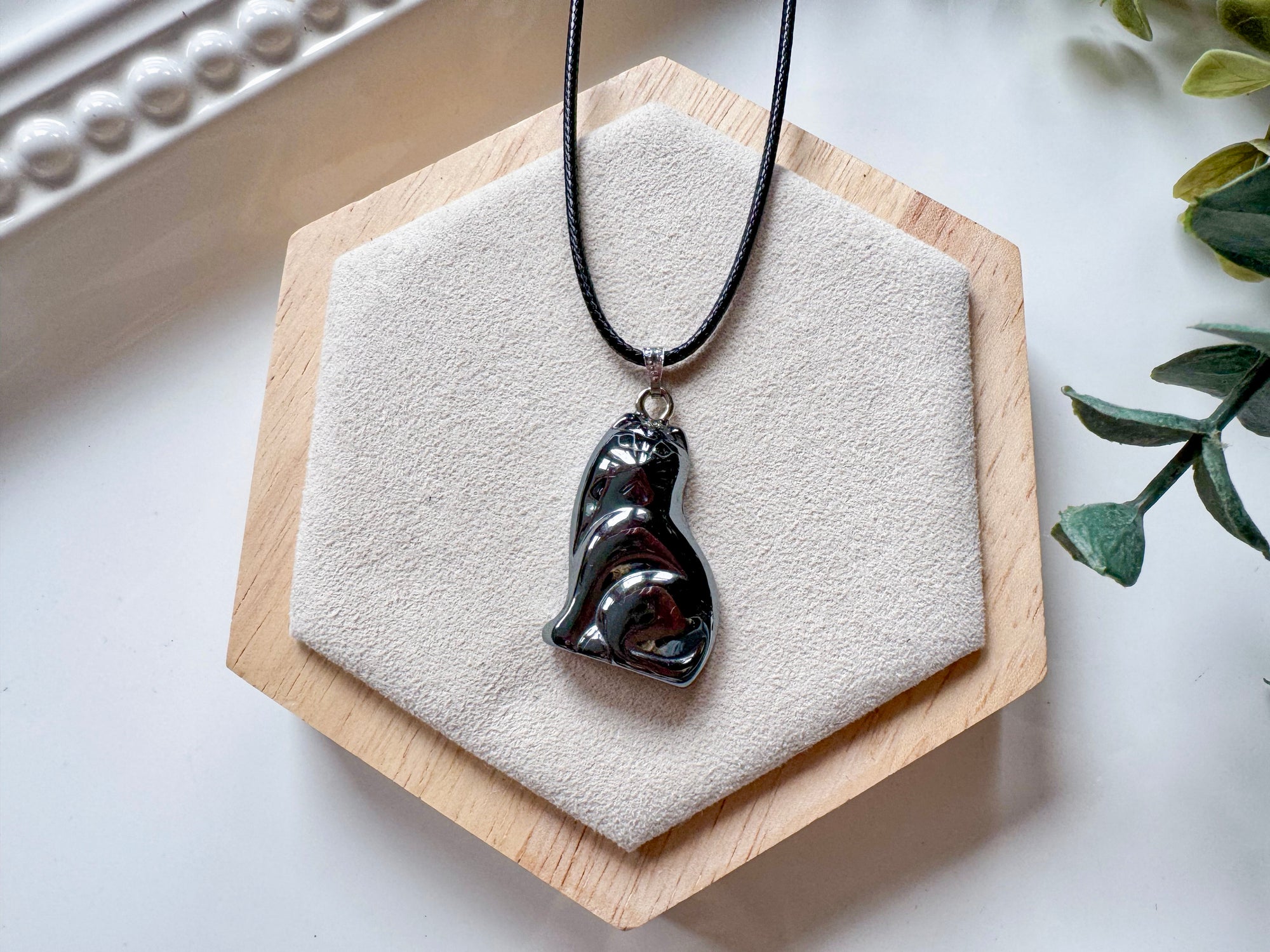 Hematite Pendant Necklace