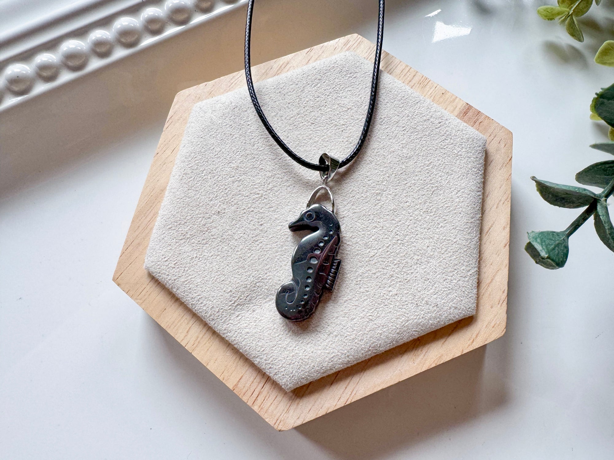 Hematite Pendant Necklace