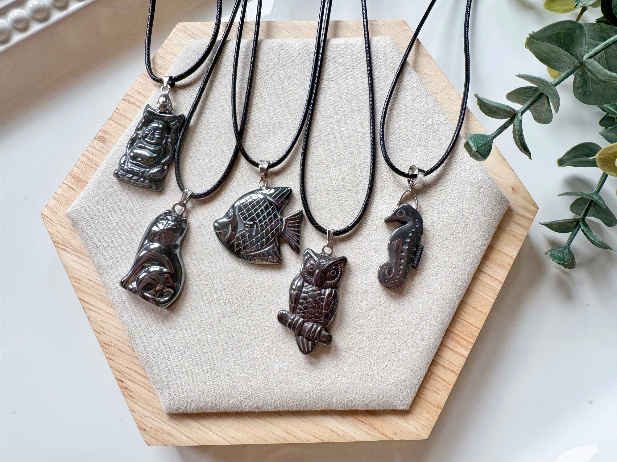 Hematite Pendant Necklace