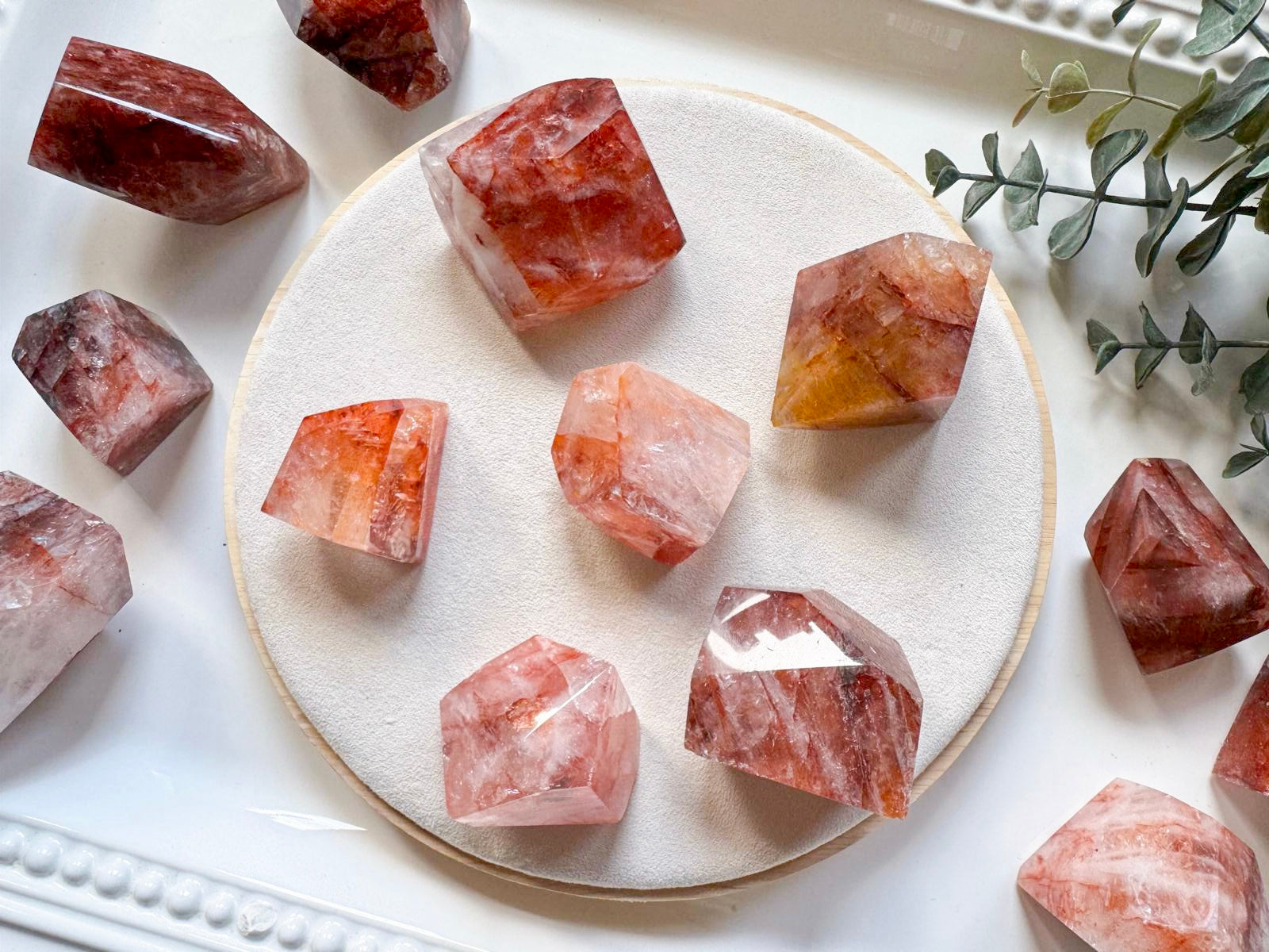 Hematoid (Fire) Quartz Faceted Free Form