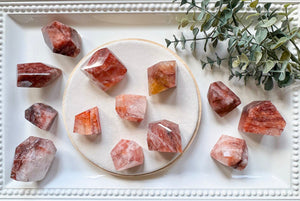 Hematoid (Fire) Quartz Faceted Free Form