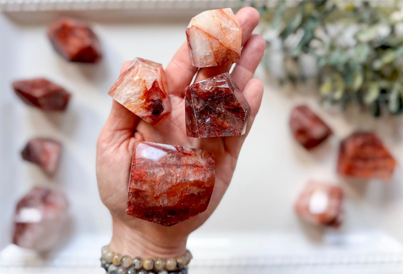 Hematoid (Fire) Quartz Faceted Free Form