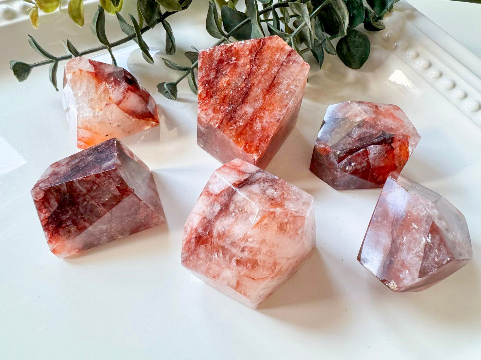 Hematoid (Fire) Quartz Faceted Free Form