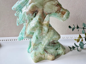 Hemimorphite Horse Carving