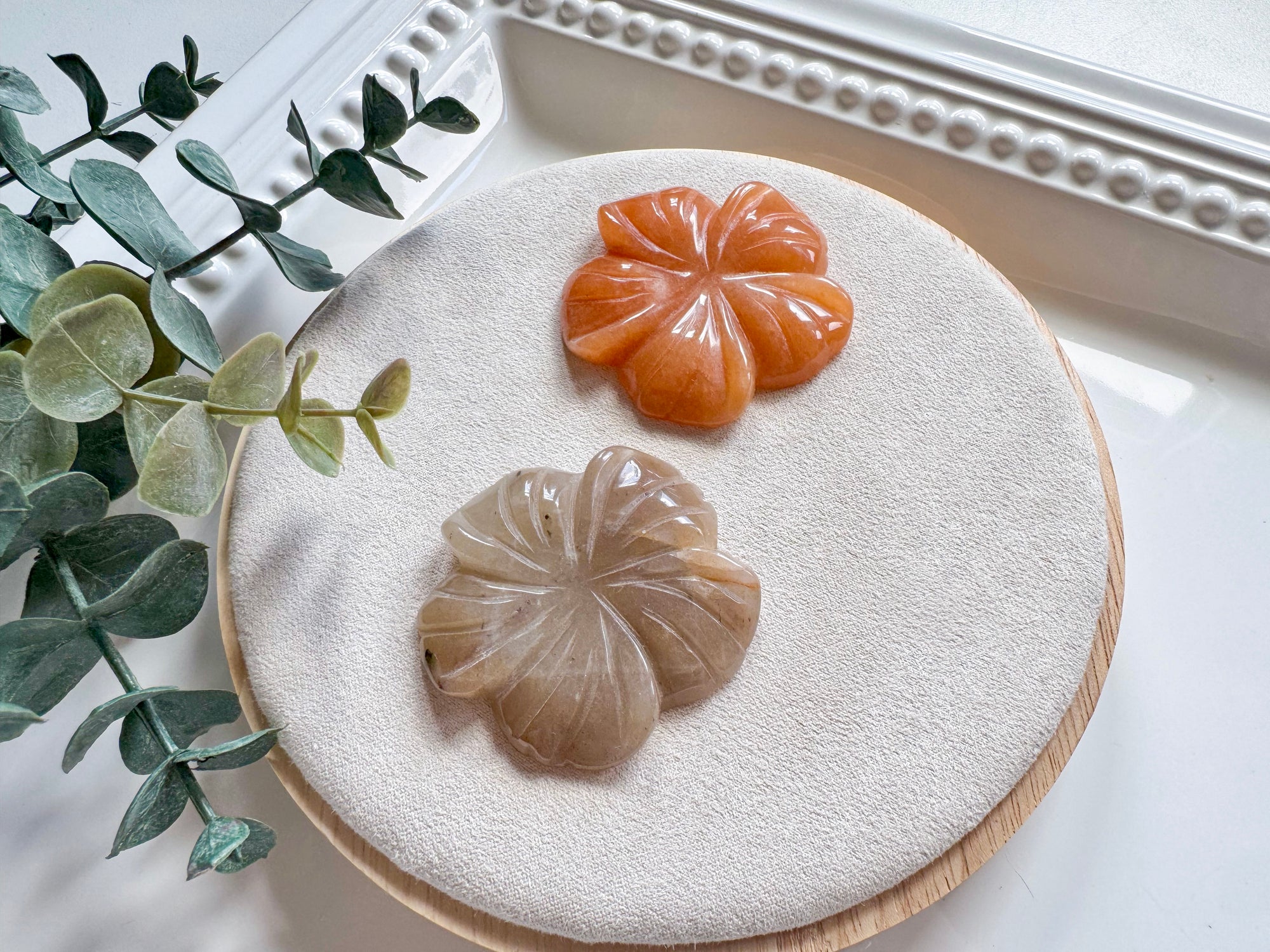 Hibiscus Blossom Crystal Carving