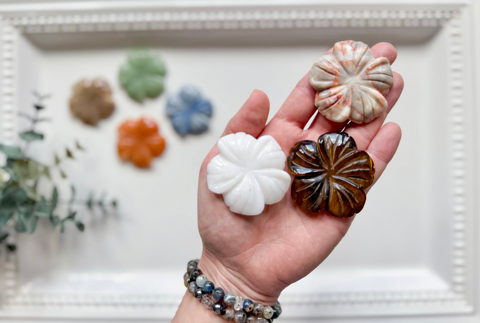 Hibiscus Blossom Crystal Carving
