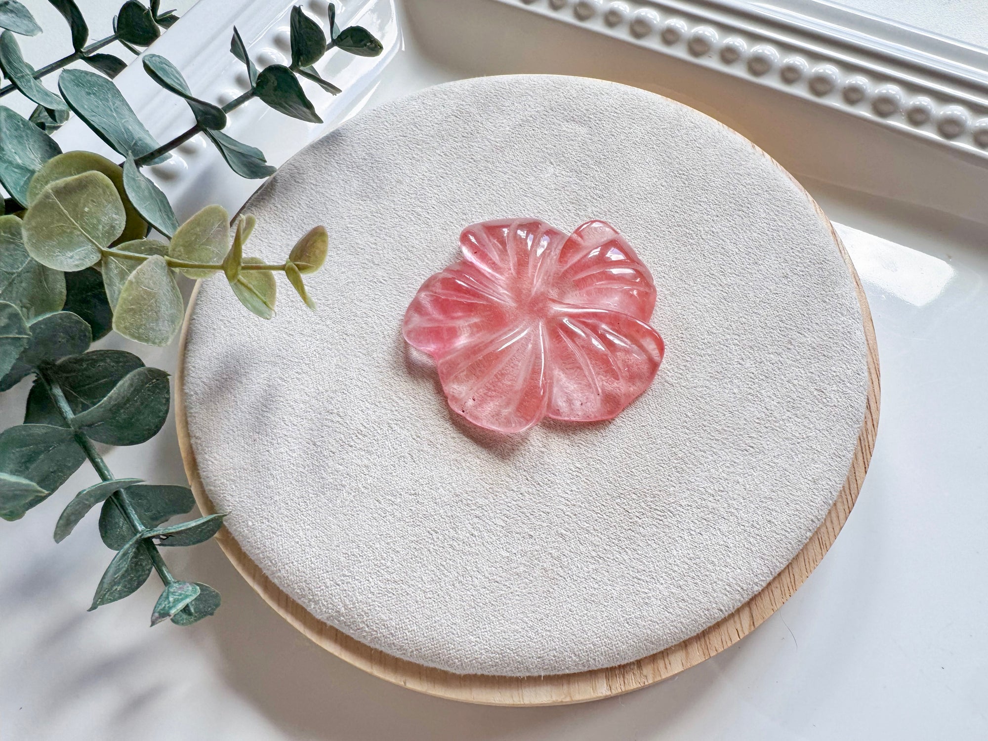 Hibiscus Blossom Crystal Carving