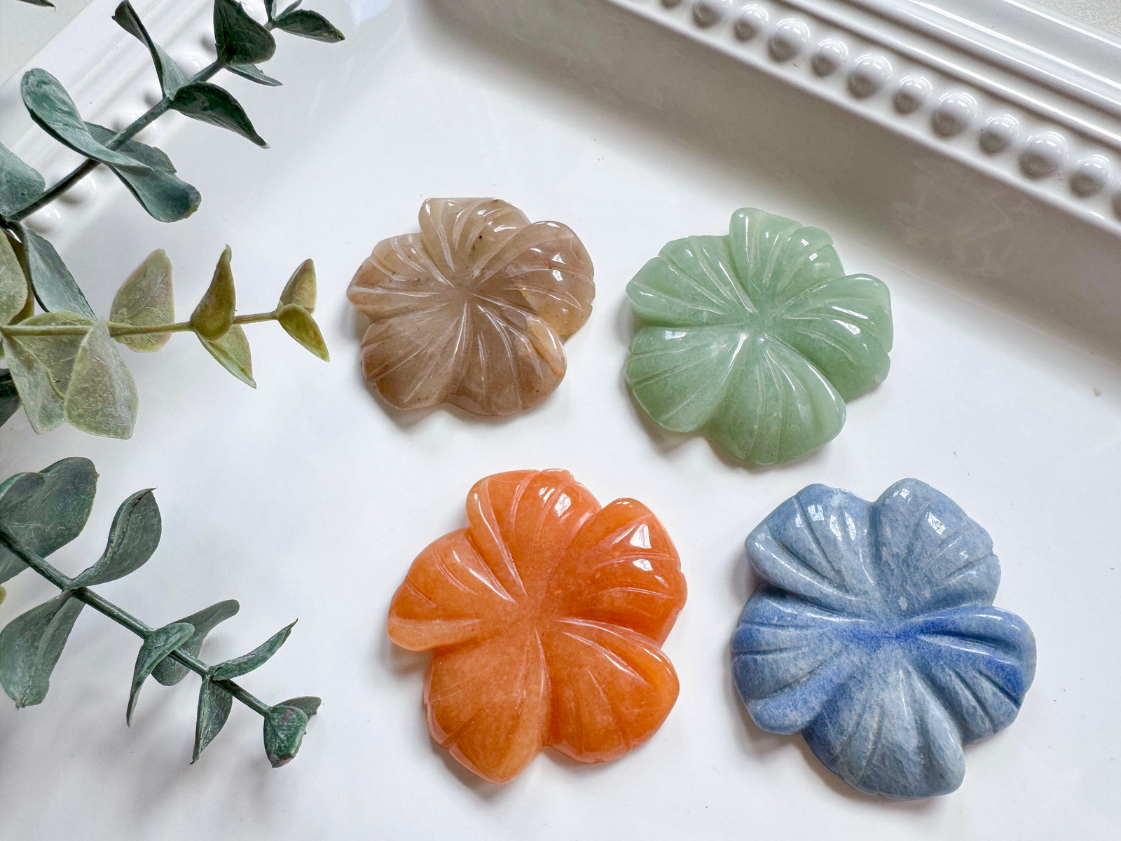 Hibiscus Blossom Crystal Carving