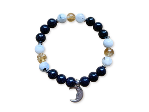 Holiday Collection || Blue Sandstone, Citrine & Rainbow Moonstone || Reiki Infused