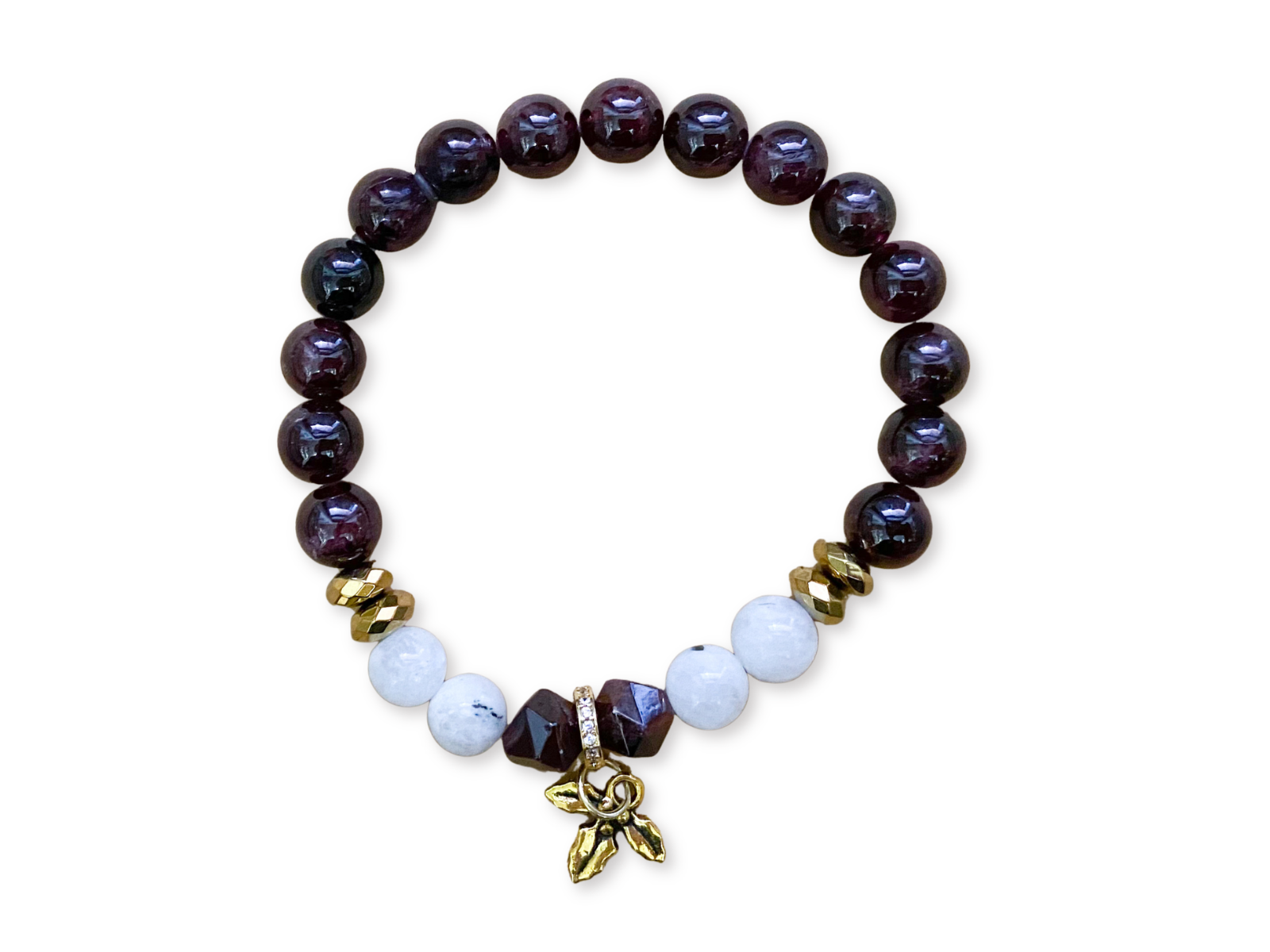 Holiday Collection || Garnet & Rainbow Moonstone || Reiki Infused