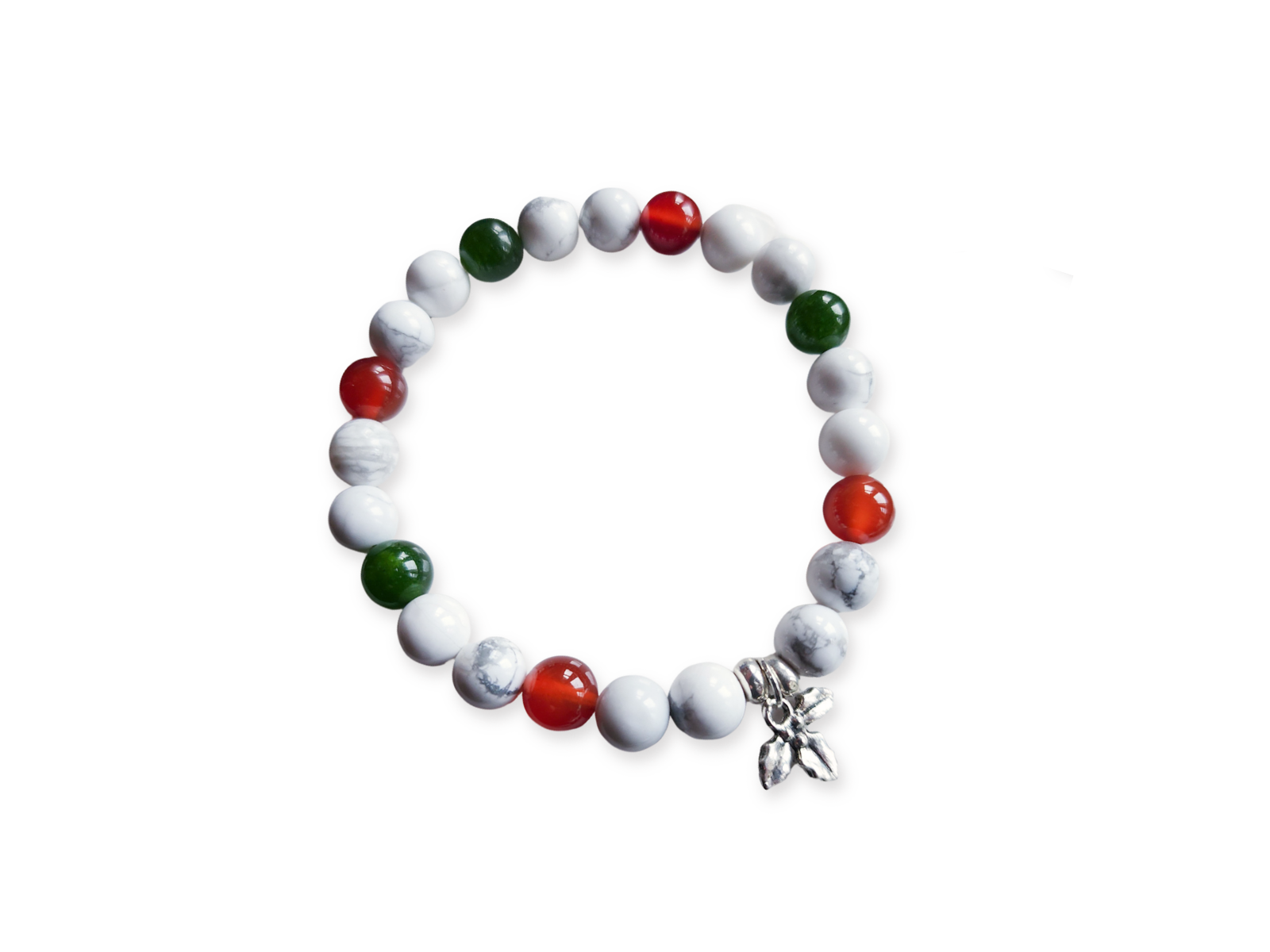 Holiday Collection || Howlite, Nephrite Jade & Carnelian || Reiki Infused