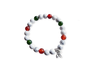 Holiday Collection || Howlite, Nephrite Jade & Carnelian || Reiki Infused
