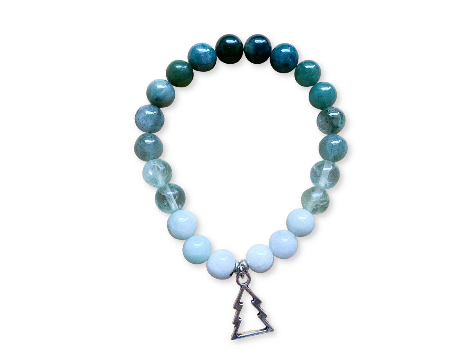 Holiday Collection || Moss Agate, Green Fluorite, Green Quartz, Burmese Jade & Rainbow Moonstone || Reiki Infused